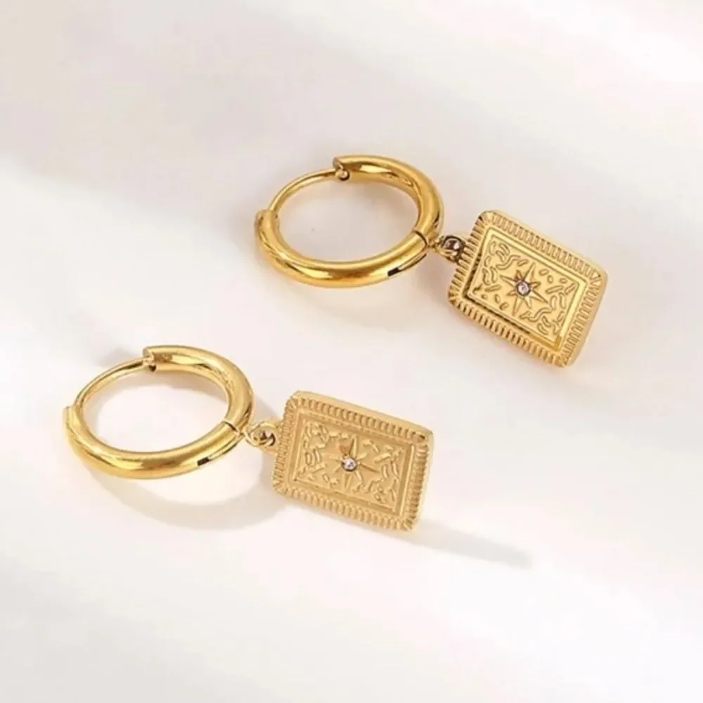 Bohemian hoop earrings N558